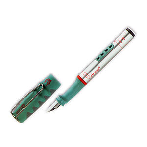 خودنویس کـٌر استیل-فیروزه ای